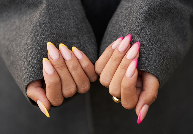 Acrylic and gel nail extensions services at Sovi Makeover Jaipur